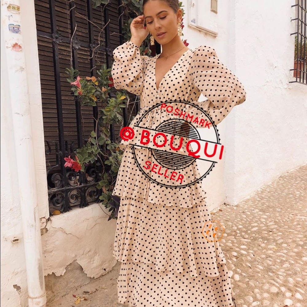 BLOGGER FAVORITE ZARA POLKA DOT DRESS WITH RUFFLES